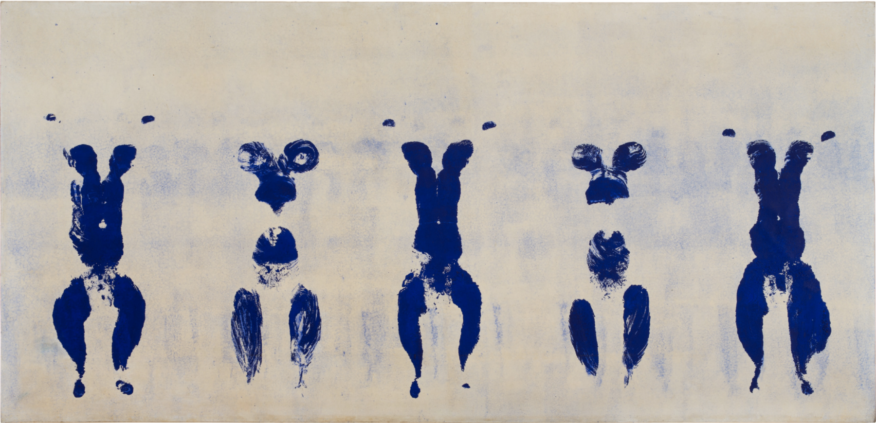 Yves Klein, Untitled Anthropometry (Ant 100) (1960) / Hirshhorn Museum &amp;amp; Sculpture Garden, Washington, D.C. (Holenia Purchase Fund, in memory of Joseph H. Hirshhorn, 1998)

&amp;copy; Succession Yves Klein / Artists Rights Society (ARS), New York / ADAGP, Paris 2019.