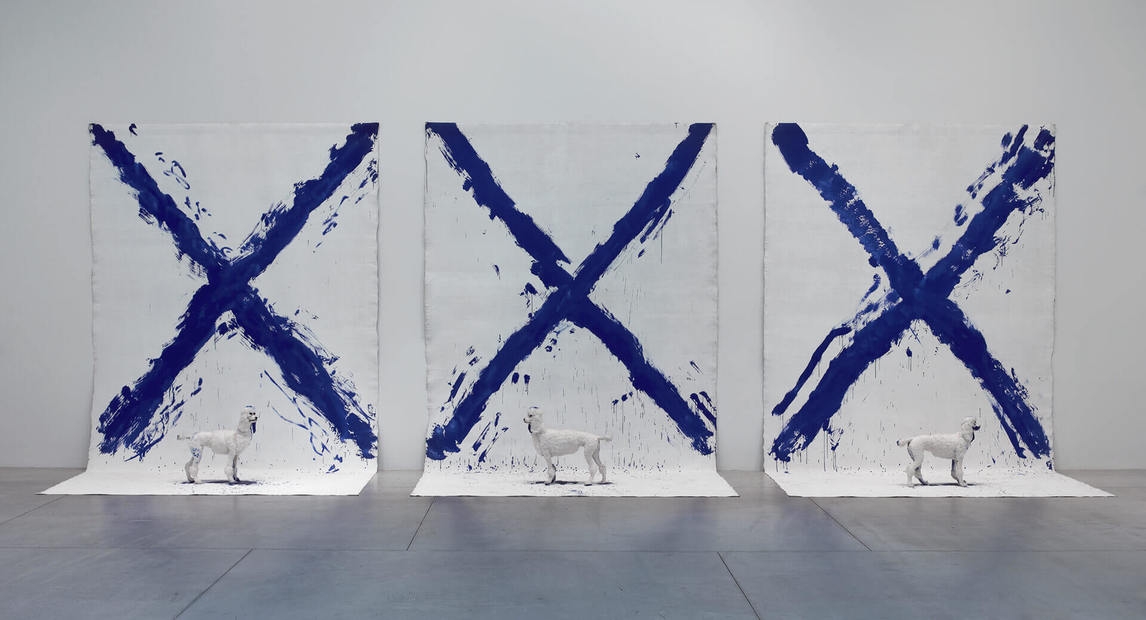 GENERAL IDEA

Installation view of XXX (bleu) (1984) in Haute Culture: General Idea, A Retrospective, 1969 - 1994 at the Mus&amp;eacute;e d&amp;rsquo;art moderne de la ville de Paris, Paris, 2011