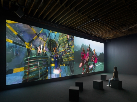 JACOLBY SATTERWHITE Installation view of&nbsp;You&#039;re at home&nbsp;at Pioneer Works, Brooklyn, NY, 2019